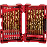 Shockwave Red Helix Drill Bit Set, 29 Pieces, Titanium Helyx Safety & Industrial Supplies