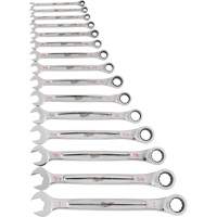 Ratcheting Wrench Set, Combination, 15 Pieces, Imperial Helyx Safety & Industrial Supplies
