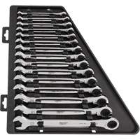 Ratcheting Wrench Set, Combination, 15 Pieces, Metric Helyx Safety & Industrial Supplies