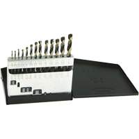 DRILLCO Metric Jobber Length Drill Bit Set, 13 Pieces, High Speed Steel Helyx Safety & Industrial Supplies