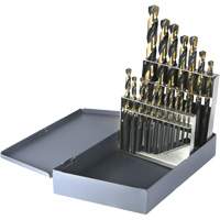 DRILLCO Metric Jobber Length Drill Bit Set, 19 Pieces, High Speed Steel Helyx Safety & Industrial Supplies