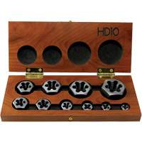 DRILLCO Hex Threading Die Set, 10 Pieces Helyx Safety & Industrial Supplies
