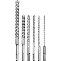 MX4 4-Cutter Rotary Hammer Drill Bit Kit, 6 Pieces, Carbide Helyx Safety & Industrial Supplies