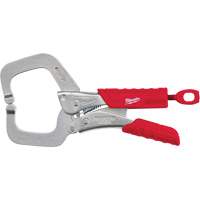 Torque Lock Locking Pliers with Regular Jaws & Grip, 6" Length, C-Clamp Helyx Safety & Industrial Supplies