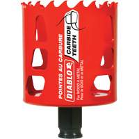 Scie cloche pour bois et m&eacute;tal, 2-1/2", Profondeur de la coupe 2-3/8", Carbure Helyx Safety & Industrial Supplies