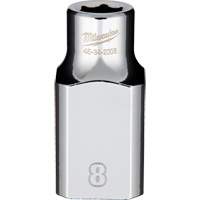 Metric Socket with Four Flat Sides, 8 mm, 1/2" Drive, 6 Points Helyx Safety & Industrial Supplies