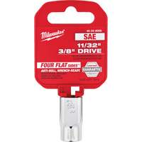 SAE Socket with Four Flat Sides, 11/32", 3/8" Drive, 6 Points Helyx Safety & Industrial Supplies
