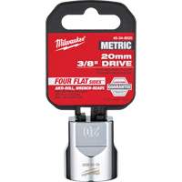 Metric Socket with Four Flat Sides, 20 mm, 3/8" Drive, 6 Points Helyx Safety & Industrial Supplies