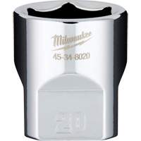 Metric Socket with Four Flat Sides, 20 mm, 3/8" Drive, 6 Points Helyx Safety & Industrial Supplies