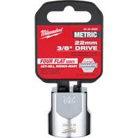 Metric Socket with Four Flat Sides, 22 mm, 3/8" Drive, 6 Points Helyx Safety & Industrial Supplies
