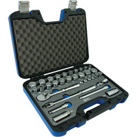 12 Point SAE & Metric Socket Attachment Set, 33 Pcs, 3/8" Drive Size Helyx Safety & Industrial Supplies