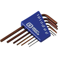 Jeu de cl&eacute;s hexagonales, 7 mcx, M&eacute;trique Helyx Safety & Industrial Supplies
