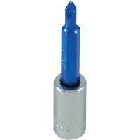 Douille tournevis &agrave; embout bleu, Phillips, #1, Prise 1/4" Helyx Safety & Industrial Supplies