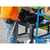 Porte-outil &agrave; anneau en acier, Support pour marteau, Cuir, 0 Poches Helyx Safety & Industrial Supplies