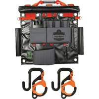 Arsenal 5711 Bucket Truck Tool Board with 2" Locking Aerial Bucket Hooks Kit, Nylon, 8 Pockets, Grey Helyx Safety & Industrial Supplies