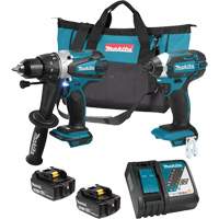 Trousse de 2 outils sans fil LXT avec moteurs sans balai, Lithium-ion, 18 V Helyx Safety & Industrial Supplies
