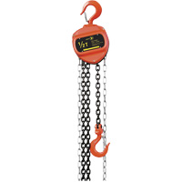 Palan &agrave; chaîne s&eacute;rie VCH, Lev&eacute;e 20', Capacit&eacute; 1100 lb (0,5 tonne), Chaîne Acier alli&eacute; trait&eacute; &agrave; chaud Helyx Safety & Industrial Supplies