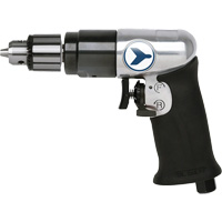 AD38VSRK Perceuse pneumatique &agrave; vitesse variable, 6 pi³/min, 1/4" NPT, 82 dBA, 3/8" mandrin, Avec cl&eacute; Helyx Safety & Industrial Supplies