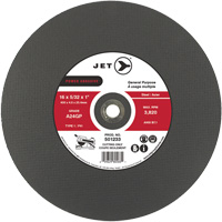 Meule &agrave; tronçonner Power Abrasive A24GP, 20" x 5/32", Arbre de 1", Type 1, 3000 Tr/min Helyx Safety & Industrial Supplies