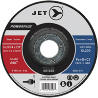 Meule &agrave; tronçonner PowerPlus A60T, 5" x 3/64", Arbre de 7/8", Type 27, 12 200 Tr/min Helyx Safety & Industrial Supplies