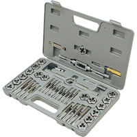 TD40AM Premium Metric Alloy Tap & Die Set, 40 Pieces Helyx Safety & Industrial Supplies