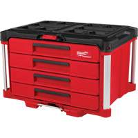 PackOut 4-Drawer Tool Box, 16-3/10" x 22-1/5" x 14-3/10", Red Helyx Safety & Industrial Supplies