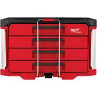 PackOut 4-Drawer Tool Box, 16-3/10" x 22-1/5" x 14-3/10", Red Helyx Safety & Industrial Supplies