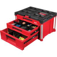 PackOut 3-Drawer Tool Box, 16-3/10" x 22-1/5" x 14-3/10", Red Helyx Safety & Industrial Supplies