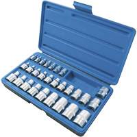 SS328TS Jeu de douilles externes, Torx, Prise 1/2"/1/4"/3/8", 28 mr Helyx Safety & Industrial Supplies