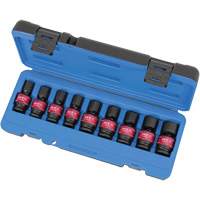 PSU912M Jeux de douilles universelles, 9 Mcx, Chocs, Prise de 1/2" Helyx Safety & Industrial Supplies