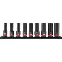 Shockwave Impact Duty Metric 6 Point Socket Set, 9 Pcs, Impact, 1/2" Drive Size, Deep Helyx Safety & Industrial Supplies