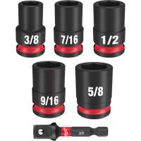Shockwave Impact Duty SAE Socket Set, 6 Pcs, Impact, 3/8" Drive Size Helyx Safety & Industrial Supplies