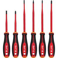 Insulated Slim Tip Screwdriver Set, 6 Pcs., Magnetic Helyx Safety & Industrial Supplies