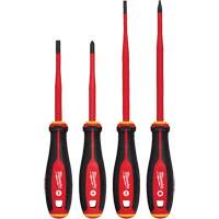 Insulated Slim Tip Screwdriver Set, 4 Pcs., Magnetic Helyx Safety & Industrial Supplies