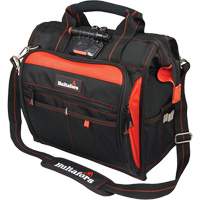 Sac &agrave; outils &eacute;clair&eacute; pour technicien, Polyester balistique, Noir/Rouge Helyx Safety & Industrial Supplies