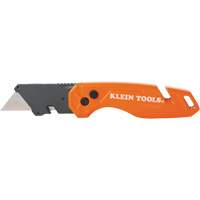Couteau utilitaire pliant avec rangement pour lames, 1" lame, lame en Acier, poign&eacute;e en M&eacute;tal Helyx Safety & Industrial Supplies