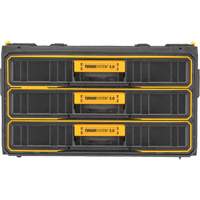 ToughSystem&reg; 2.0 Three-Drawer Unit, 21-4/5" x 12-3/10" x 12-3/5", Black/Yellow Helyx Safety & Industrial Supplies
