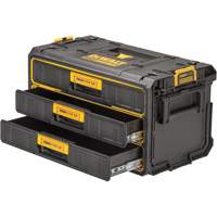 ToughSystem&reg; 2.0 Three-Drawer Unit, 21-4/5" x 12-3/10" x 12-3/5", Black/Yellow Helyx Safety & Industrial Supplies