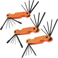 Jeu pliant de cl&eacute;s hexagonales Pro, 31 mcx, M&eacute;trique & imp&eacute;rial/Torx Helyx Safety & Industrial Supplies