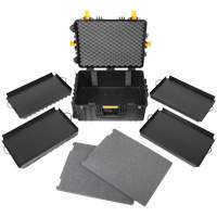 Heavy-Duty Portable Rolling Tool Case, 18-3/5" W x 24-3/5" D x 11-1/2" H, Black Helyx Safety & Industrial Supplies