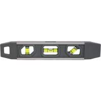 Torpedo Level, 9" L, Aluminum, 3 Vials, Magnetic Helyx Safety & Industrial Supplies