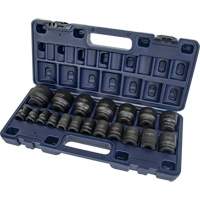 Jeu de douilles SAE, 19 Mcx, Chocs, Prise de 1/2" Helyx Safety & Industrial Supplies