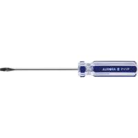 Tournevis &agrave; fente bleu transparent avec bandes , Tige de 1/8", Ronde, Prise en Plastique Helyx Safety & Industrial Supplies