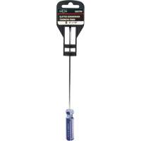 Tournevis &agrave; fente bleu transparent avec bandes, Tige de 1/8", Ronde, Prise en Plastique Helyx Safety & Industrial Supplies