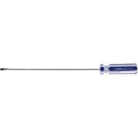 Tournevis &agrave; fente bleu transparent avec bandes, Tige de 1/8", Ronde, Prise en Plastique Helyx Safety & Industrial Supplies