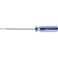 Blue Transparent Striped Slotted Screwdriver, 5/16" Tip, Round, Plastic Handle Helyx Safety & Industrial Supplies