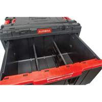 Arx&reg; Single Drawer Toolbox, 11-1/5" W x 18-3/10" D x 9-1/10" H, Black/Red Helyx Safety & Industrial Supplies