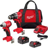 Ensemble combin&eacute; de deux outils compact sans balai, Lithium-ion, 18 V Helyx Safety & Industrial Supplies