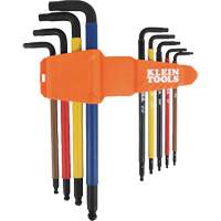 Jeu de cl&eacute; hex de style L extra longues et chromocod&eacute;es avec support, 9 mcx, Imp&eacute;rial Helyx Safety & Industrial Supplies