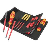 Jeu de tournevis isol&eacute;s pour vis fendues, 1000 V, 18 Mcx Helyx Safety & Industrial Supplies